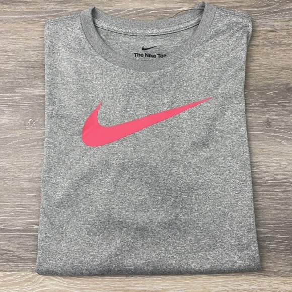 Nike Tops - NIKE Training Essential Swoosh T-Shirt Women's Grey SIZE‎ M - FQ4975